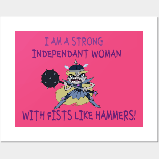 Star Butterfly: The Strong Independent Woman Wall Art by LunaHarker